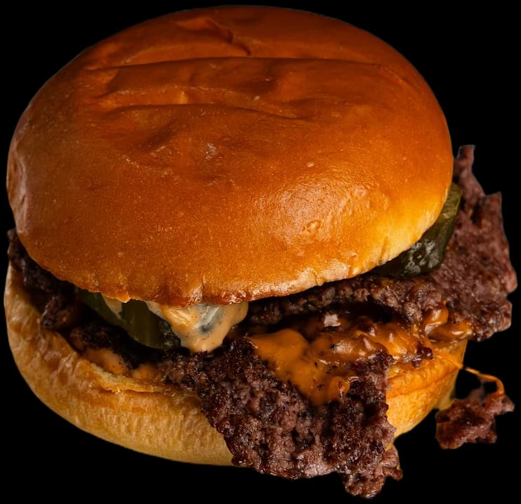 Flak'd signature double-smash burger